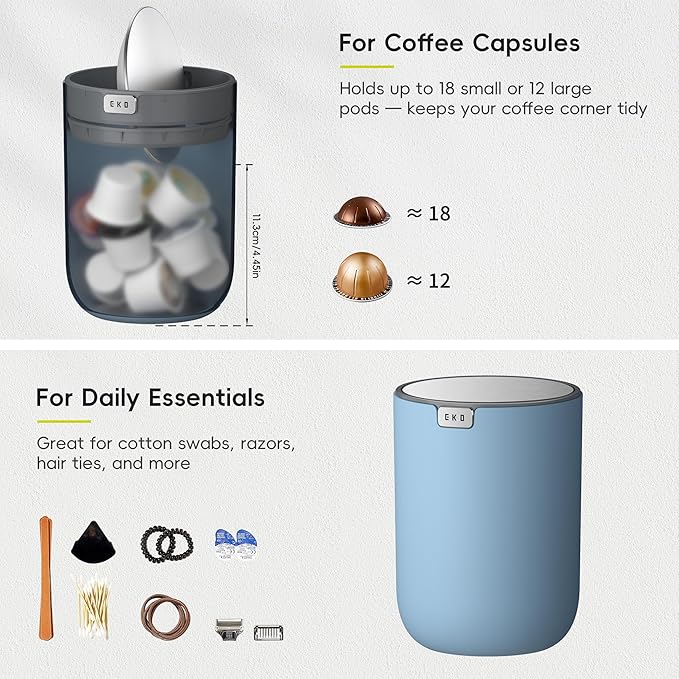 EKO Fandy 0.58 Gal/2.2L Mini Trash Can - Image 3
