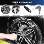 Car Wheel & Tire Brush Set, Wheel Cleaner Brush, Soft & Stiff Bristle Cleaning - Image 3