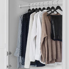 Casafield - 20 Black Wooden Suit Hangers - Premium Lotus Wood - Image 4