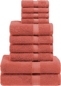 SUPERIOR Egyptian Cotton Solid Towel Set, Washcloths 13” x 13”, Hand Towels 20” by SUPERIOR