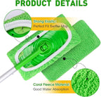 8Pcs Reusable Microfiber Mop Pads Compatible - Image 3