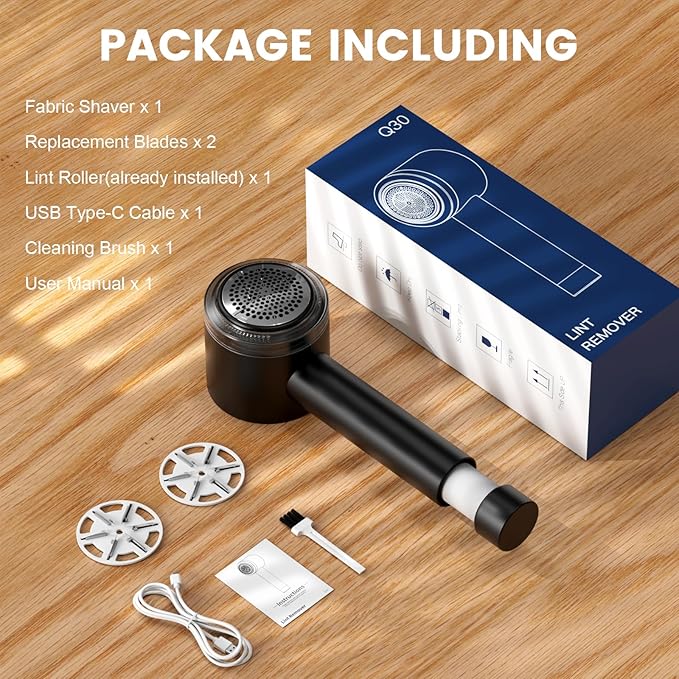 Fabric Shaver Electric Fuzz Remover, 2 in 1 Rechargeable Sweater Shaver - Image 7