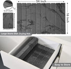 Large Stone Dish Drying Mat for Kitchen Counter, Foldable Water Absorbing - Image 2
