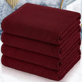 VOOVA & MOVAS Red Bath Towels, 4 Pack Large 30" x 56" by VOOVAMOVAS