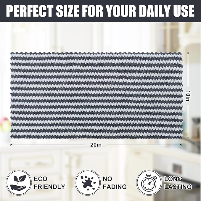 Homaxy Kitchen Towels, Ultra Soft and Absorbent Dish Towels, Reusable Fast - Image 5