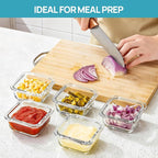 Vtopmart 5Pack 5oz Small Glass Storage Containers - Image 5