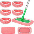 5 Pack Reusable Microfiber Mop Pads Compatible by AmaVins