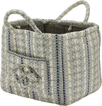 Quilted Fabric Storage Basket by Unknown