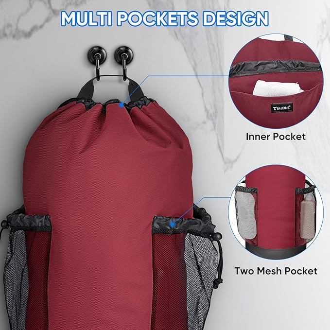 BALEINE 150L Laundry Bag Backpack, 900D Oxford Fabric Large Travel Laundry Bags - Image 4