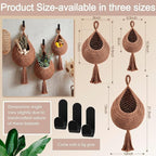 Honeydak Boho Decor Hanging Wall Baskets - Image 2