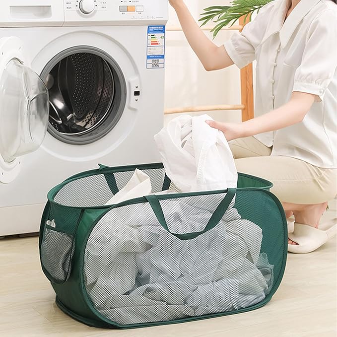 4 Pcs pop up laundry hamper Sturdy Large Capacity collapsible laundry basket - Image 4