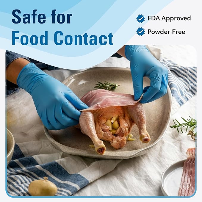 Food Safe Disposable Gloves, Latex-Free Powder-Free - Image 2