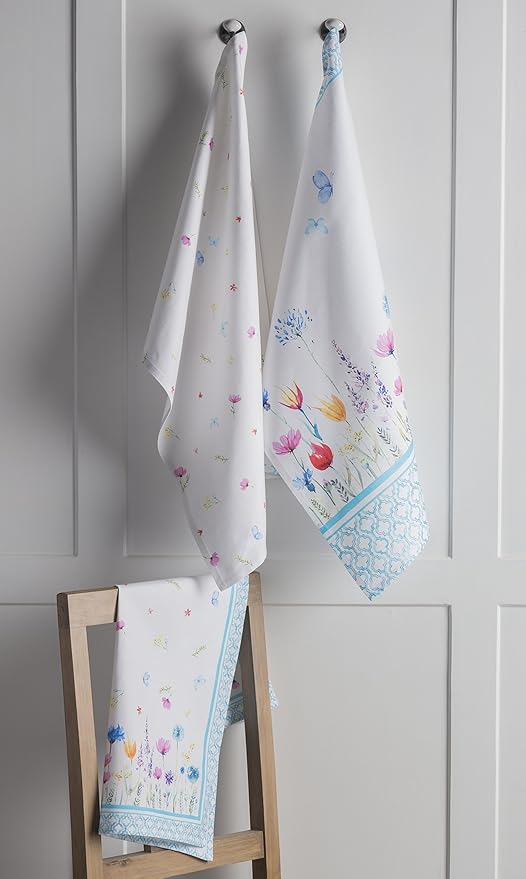 Maison d' Hermine Kitchen Towels Set of 3 100% Cotton 27.50" x 20" Reusable - Image 9
