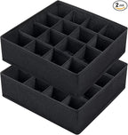 Joyoldelf Sock Drawer Organizer Divider, 16-cell Underwear Organizers and by APPRECIATELIFERELAXYOURSOUL