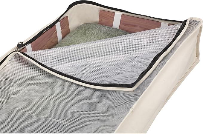 Household Essentials Cedarline Under Bed Storage Bag, Heavy-Duty Cotton Canvas - Image 7