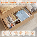 Lifewit 12 Pack 4" High Drawer Dividers 28-43.5cm/11-17" Adjustable Drawer - Image 4