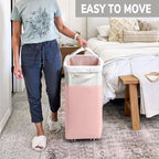 Goodpick Laundry Basket with Wheels 2-Pack, 75L Tall Clothes Hamper, Large - Image 6