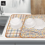 2 Pack Printed Dish Drying Mats - Image 3