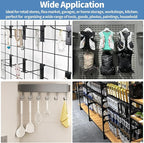 20Pcs Gridwall Hooks, Metal Grid Panel Hanging Peg Hooks, Grid Wall Accessory - Image 7