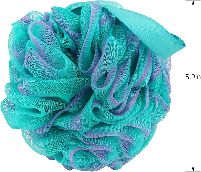 Fu Store Loofah Sponge Shower Loofahs 60g Bath Sponges Mesh Balls 4 Colors - Image 6