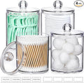 4 Pack Acrylic Qtip Holder Dispenser by AOZITA