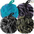 Bath Loofah Shower Sponge Body Back Scrubber Soft Mesh Shower Puffs Exfoliating by BCKENEY