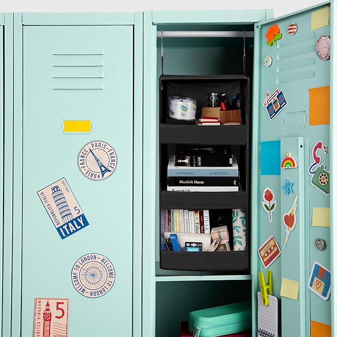 GRANNY SAYS Hanging Closet Shelf, 3-Shelf Foldable Hanging Organizers and - Image 8