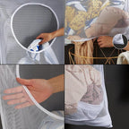 ZIIYAN 2 Pack Door Hanging Laundry Hamper Bag, Mesh Laundry Bag, Large Dirty - Image 5