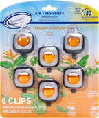 Air Jungles Hawaiian Scent Car Air Freshener Vent Clip, Natural Essential Oil by AirJungles