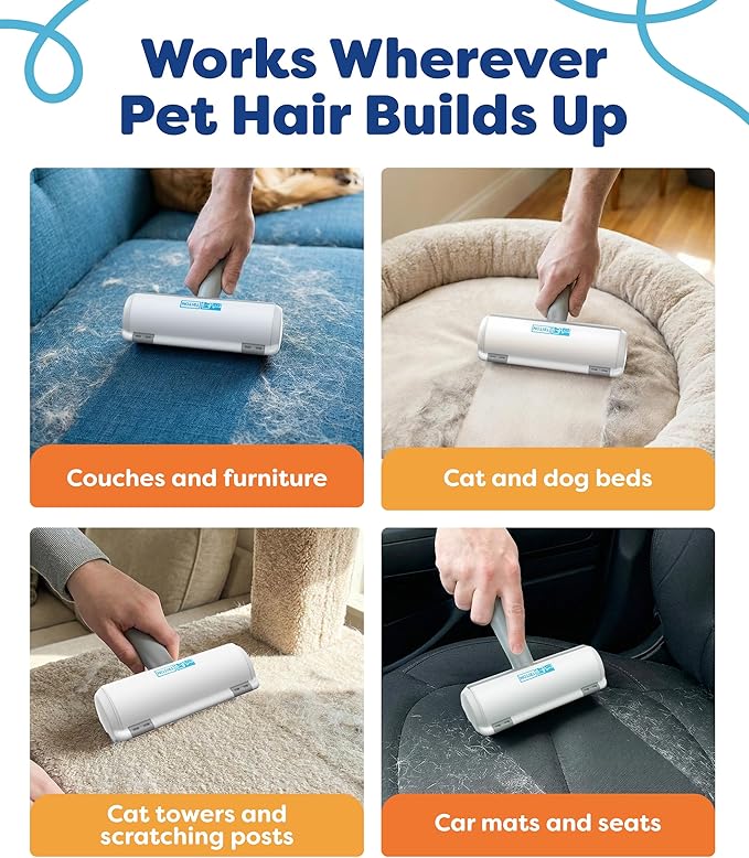 Triton Pet Hair Removal Tool w/Fur Trapping Compartment and Detachable Handle - Image 6