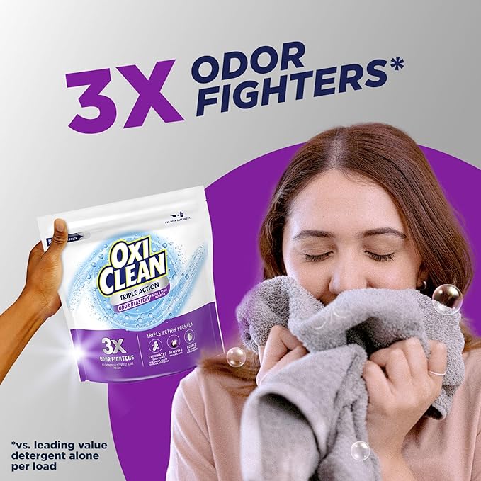 OxiClean Triple Action Odor Blasters, Removes Stains and Eliminates Tough Odors - Image 3
