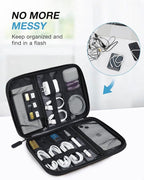 BAGSMART Large Electronics Travel Organizer Case, Tech Accessories Cord Storage - Image 2