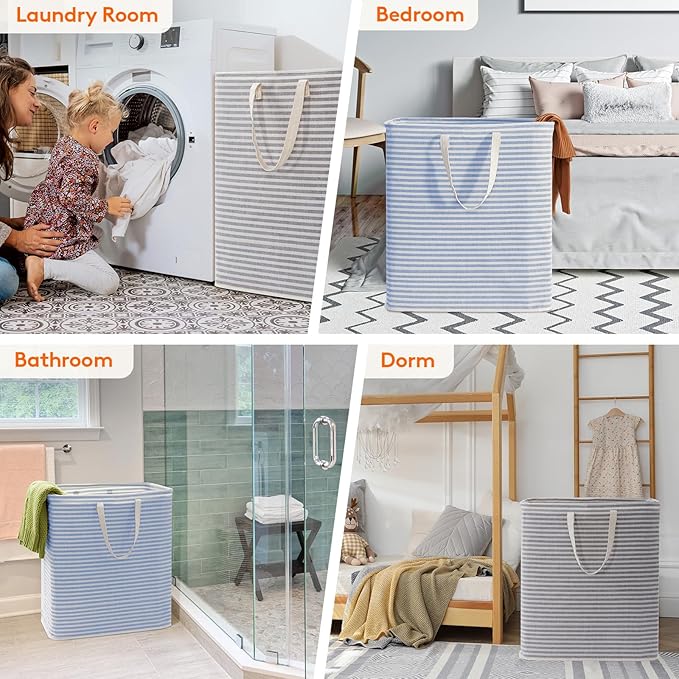 Lifewit 2 Pack Laundry Hamper Large Collapsible Laundry Baskets, Freestanding - Image 7