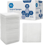 MED PRIDE 4”x 4” Gauze, 200 Surgical Sponges 12-ply Extra Absorbent | All-Gauze by MEDPRIDE