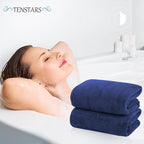 TENSTARS Silk Hemming Bath Towels - Image 5