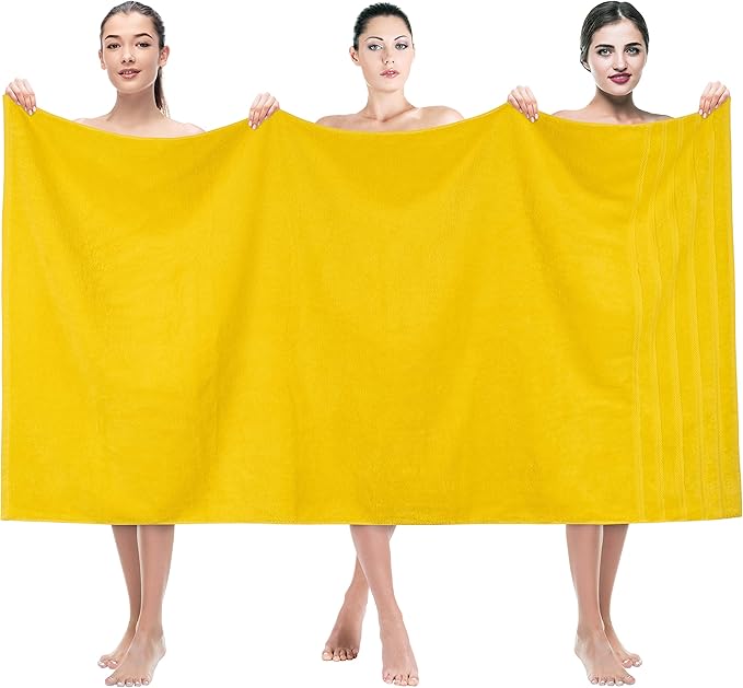 American Soft Linen 35x70 Jumbo Large Bath Towel, 600 GSM 100% Cotton Turkish by AmericanSoftLinen