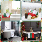 3 Pcs Merry Christmas Hand Towels - Image 6