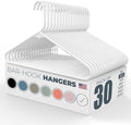 Neaties Plastic Hangers 30 Pack – Made in The USA – 6lb Capacity Standard by NeatiesHangers