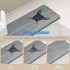 Kitchen Sink Faucet Mat, Diatomaceous Earth Quick Dry Sink Splashback Drying Mat - Image 4