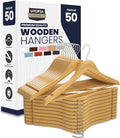 Utopia Home Premium Wooden Hangers 50 Pack by UTOPIAHOME