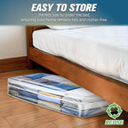 HIBAG 20 Gallon Under Bed Storage Containers, Underbed Clothing Storage Bins - Image 3