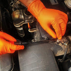 TitanFlex Heavy Duty Orange Industrial Nitrile Gloves - Image 8