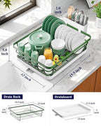 Kitsure Dish Drying Rack for Kitchen Counter, Stainless Steel Sink Organization - Image 2