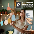 RIVEDA 50pcs Wooden Clothes Pins - Image 7