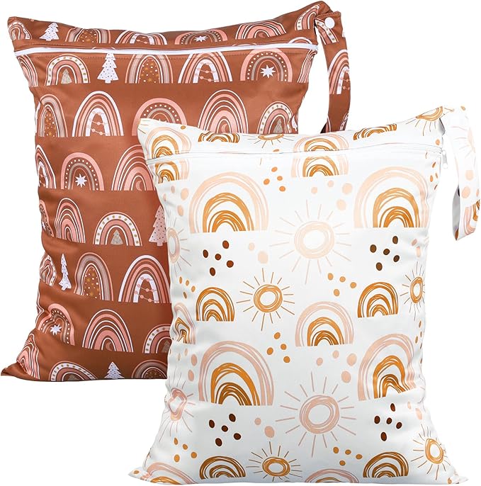Shappy 2 Pcs Large Travel Laundry Bag Washable Waterproof Wet Dry Large Dirty by Shappy