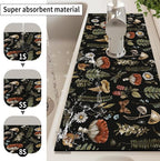 Absorbent Splash Guard Mat for Kitchen Sink, 15×5.5 Inch Cute Fast Drying Drip - Image 2