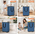 Laundry Basket with Wheels, Collapsible Laundry Baskets, Laundry Hamper with - Image 7