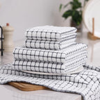 Homaxy Kitchen Towels and Dishcloths Set, 16 x 25 and 12 x 12 Inches, Super - Image 8