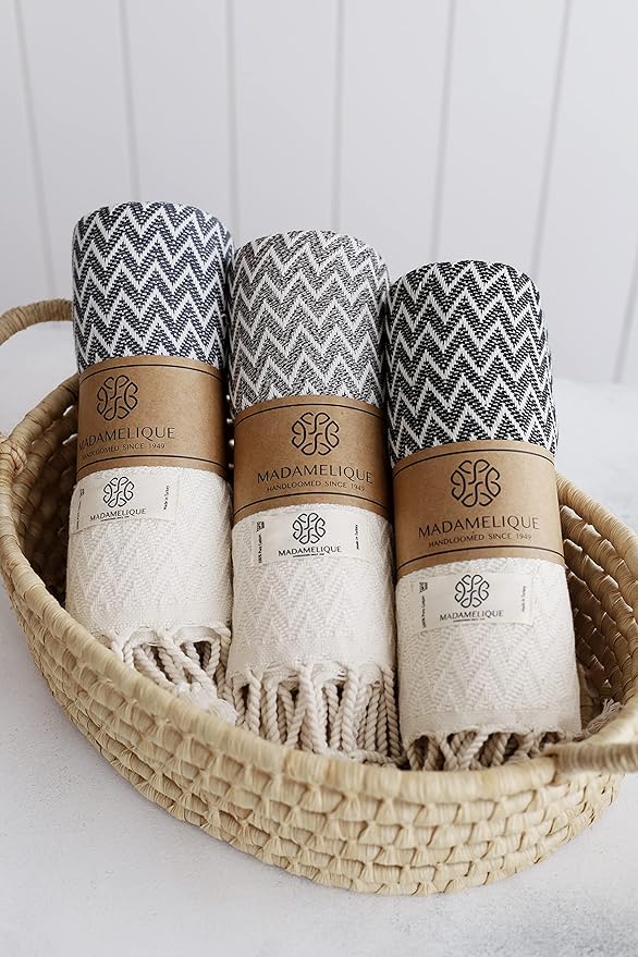 Madamelique Exclusive Hand Towels Set of 2-18 x 40 Inches - Image 4