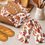 Urban Villa Kitchen Towels Harvest Leaves Print Dish Towels Set of 6 20" X30” - Image 6
